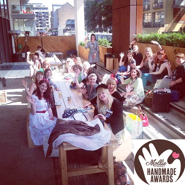The contestants spent the afternoon crafting in the sunshine while waiting for their turn to pitch to the judges. 