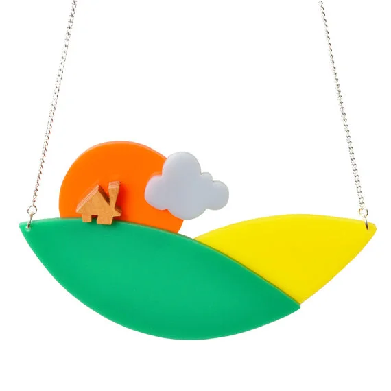 Countryside Sunset Necklace by I Am Acrylic