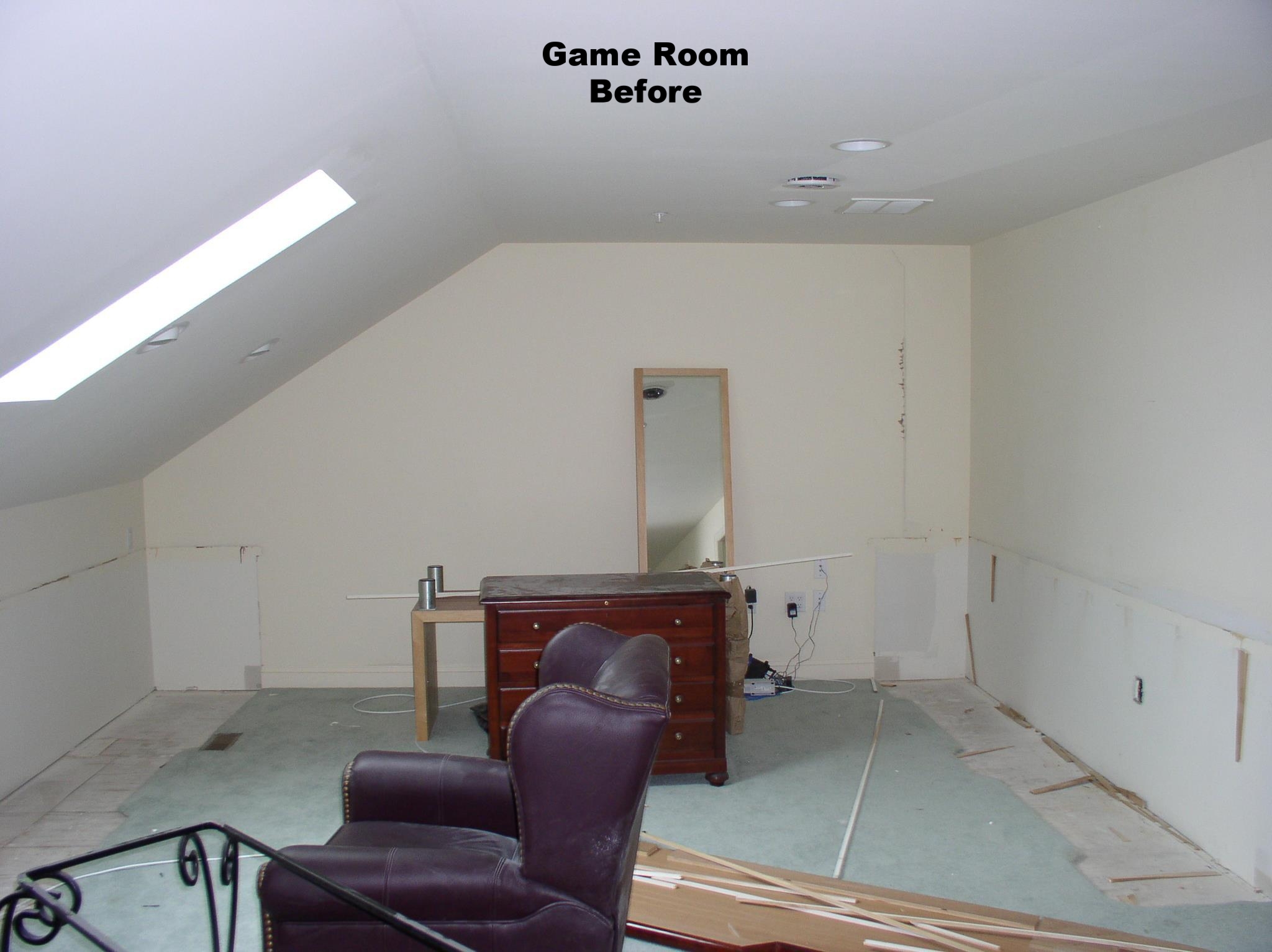 GAME ROOM BEFORE