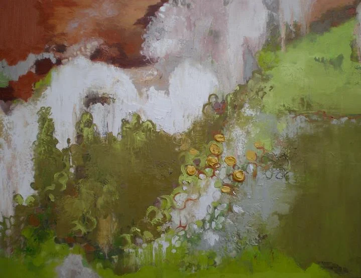 Scene Rust and Wasabi 24" x 30" 2007