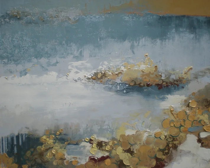 Scene Ice Blue 24" x 30" 2008