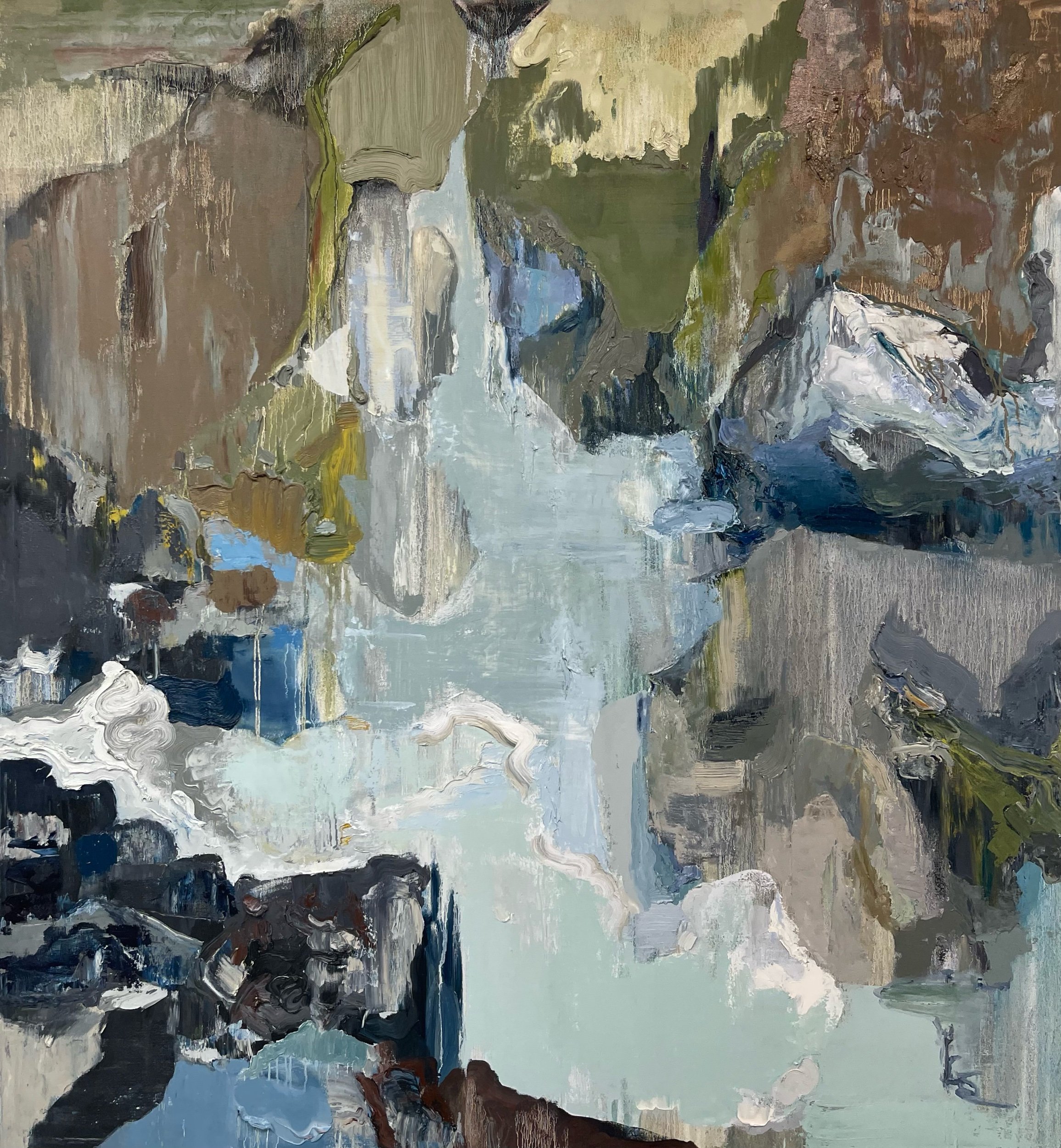 Seeping 42” x 58”