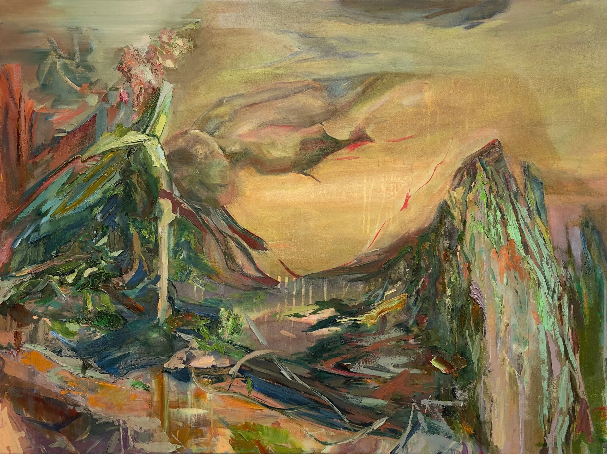 In the Depths Oil Paint on Canvas 30” x 40” 2026