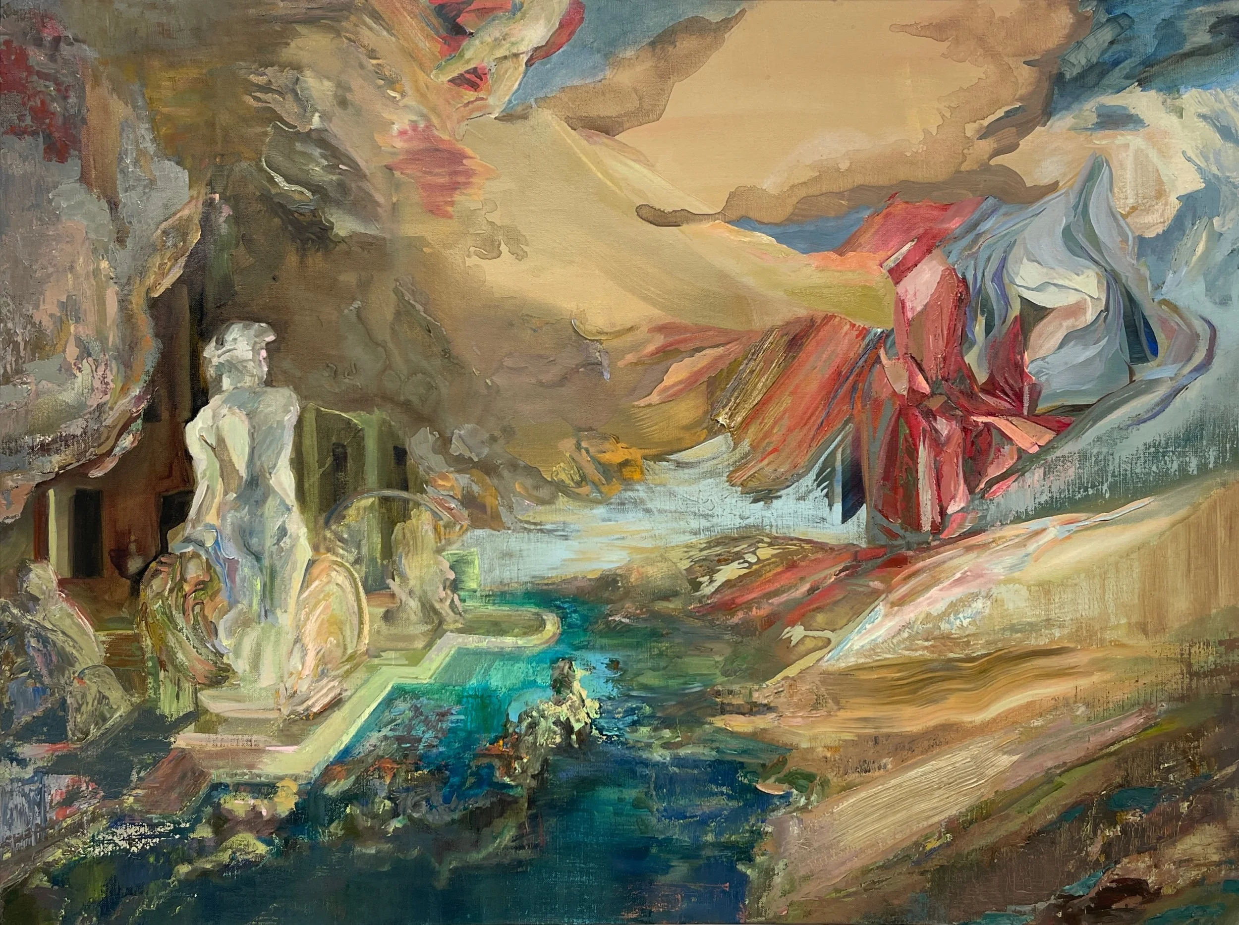 Ideals of Men Oil Paint on Canvas 30” x 40” 2026