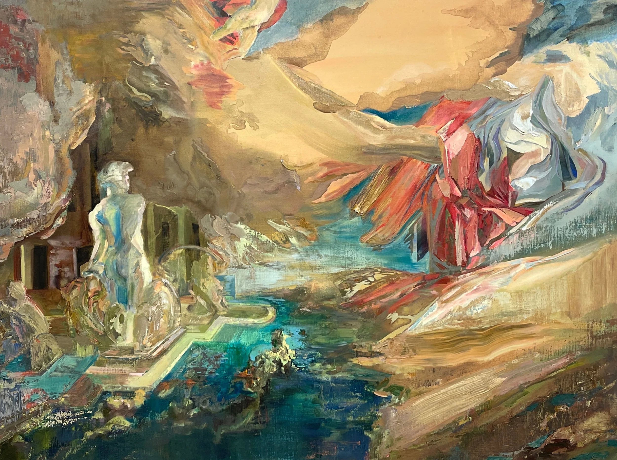 Ideals of Men Oil Paint on Linen 30” x 40” 2026