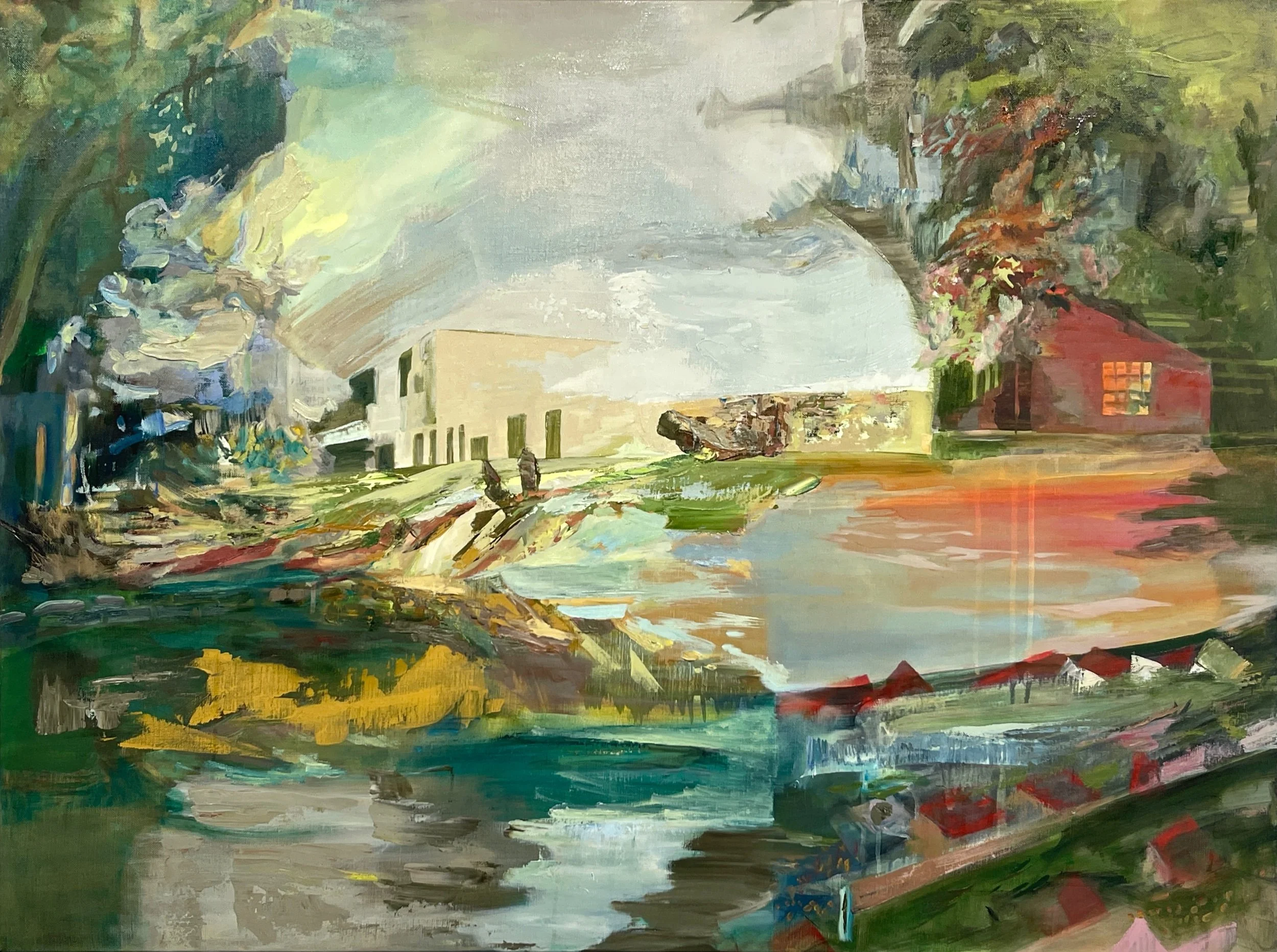 Shimmer in Time Oil Paint on Canvas 30” x 40” 2026