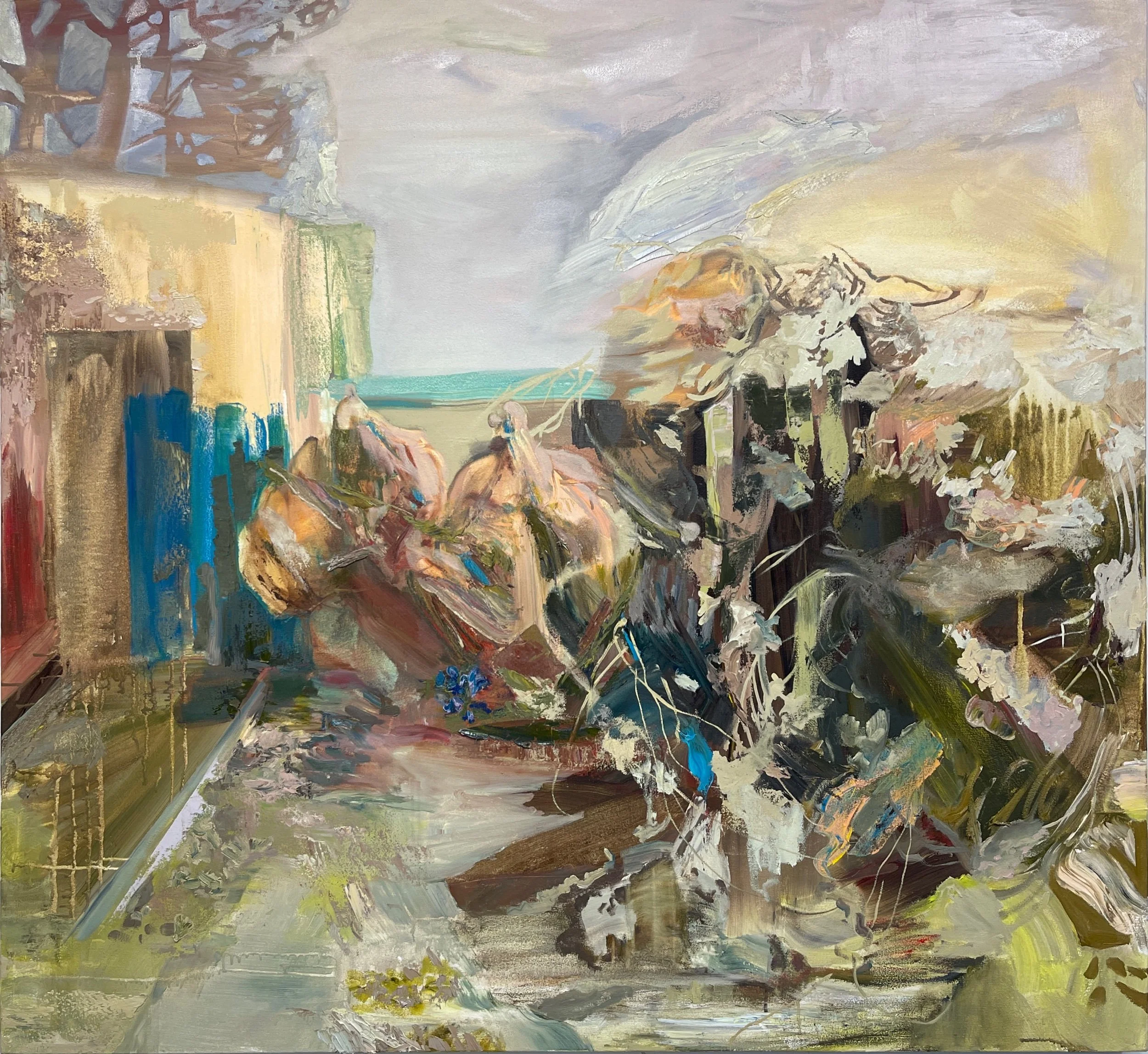 Desert Framework Oil on Canvas 48” x 52” 2026