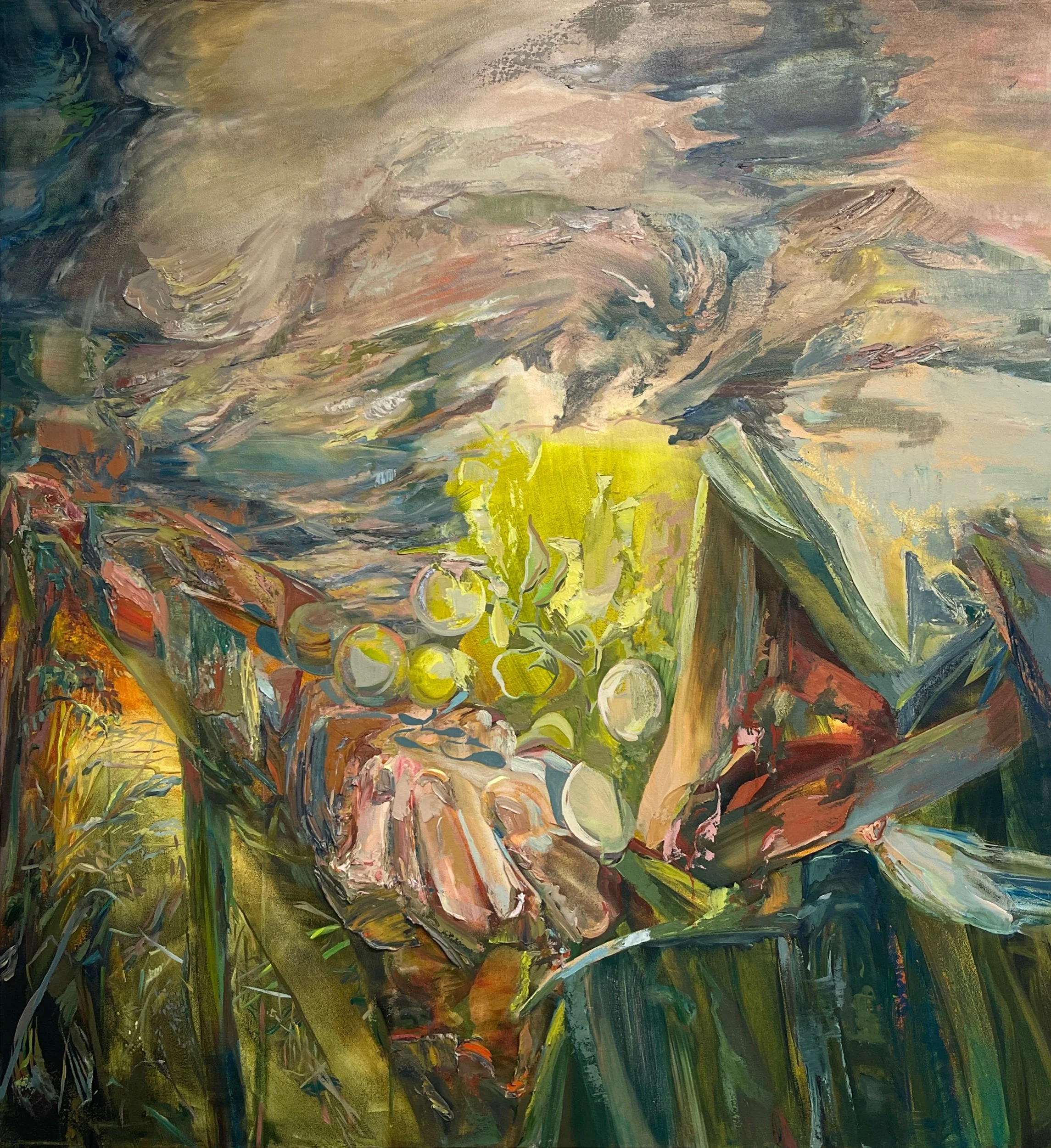 Hold to Change Oil on Canvas 52” x 48” 2026