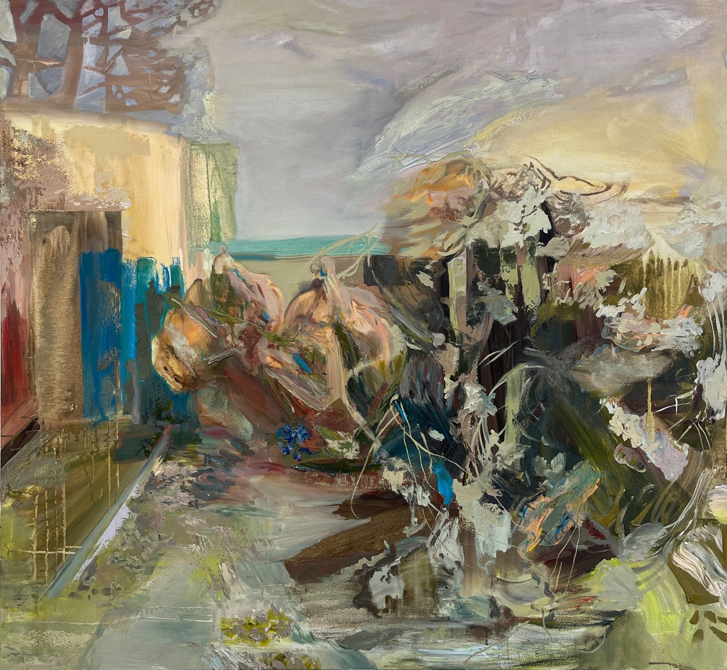 Desert Framework Oil on Canvas 48” x 52” 2026