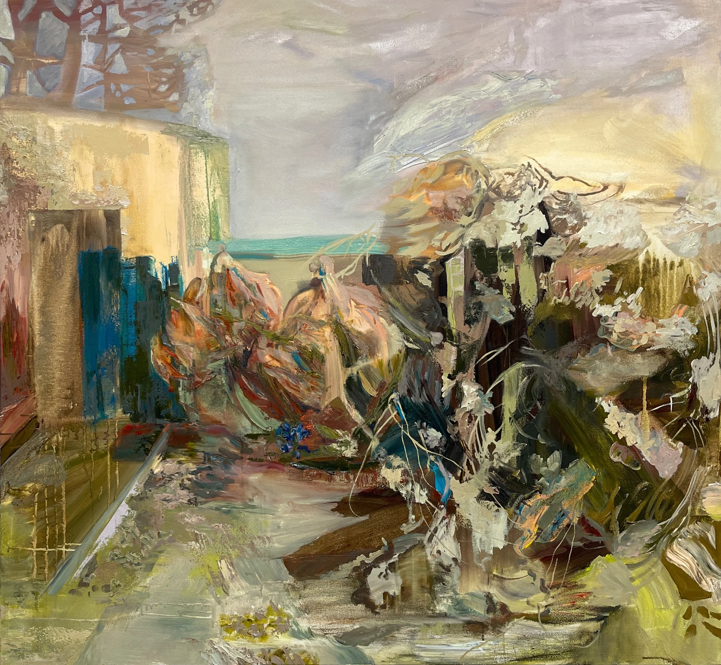 Desert Framework Oil on Canvas 48” x 52” 2026