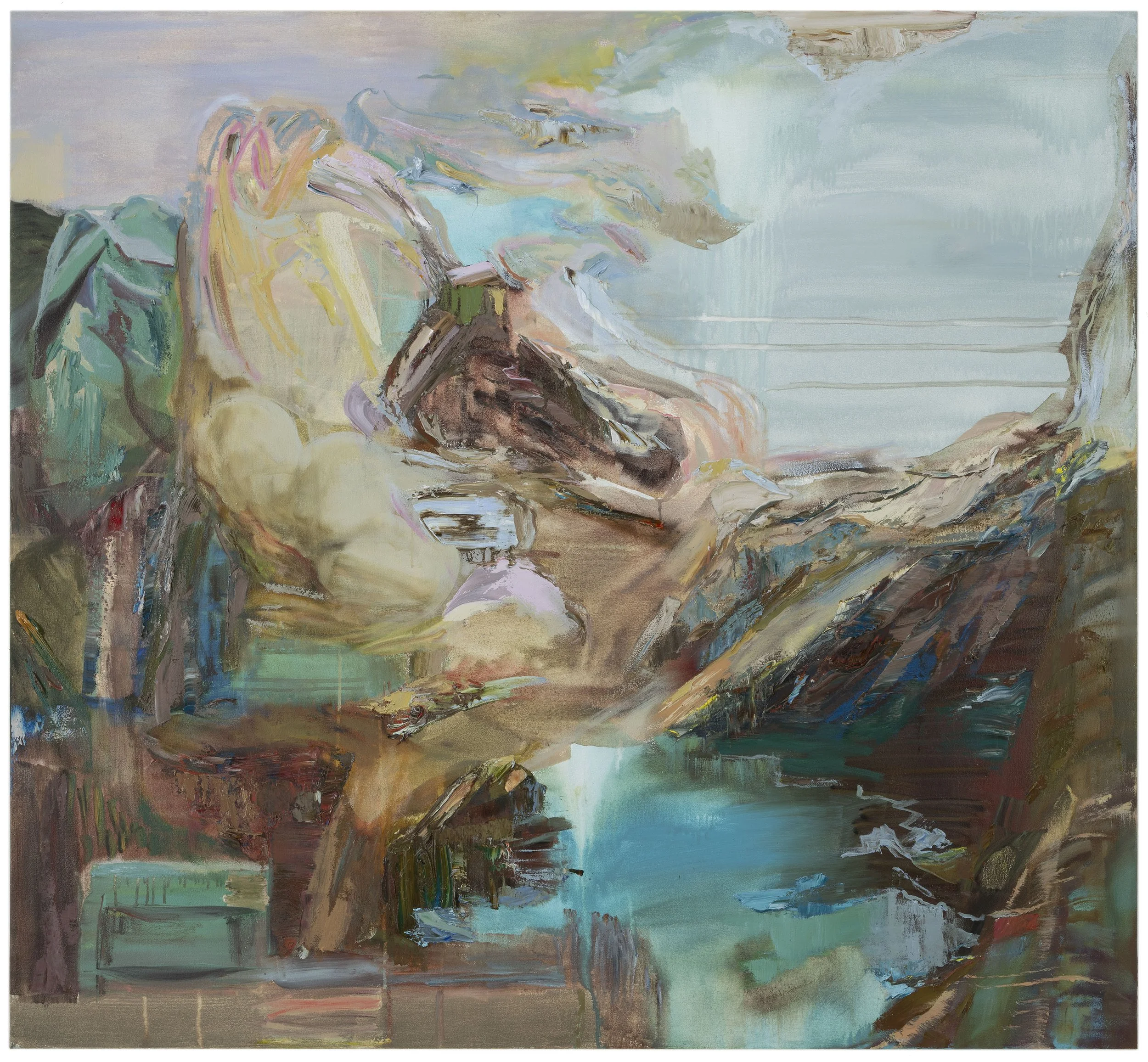 Crisp Renewal Oil Paint on Canvas 48” x 52” 2025 