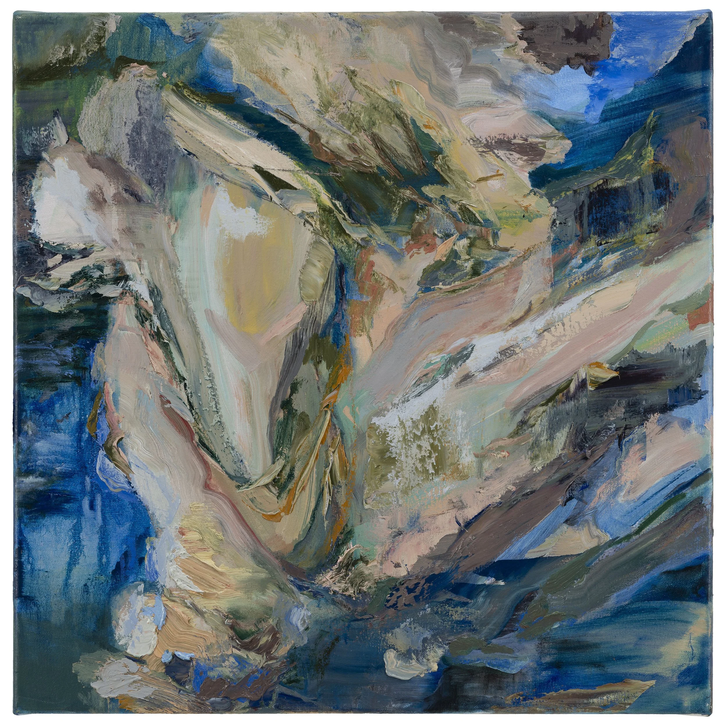 Lush Billowing Oil Paint on Canvas 24” x 24” 2025