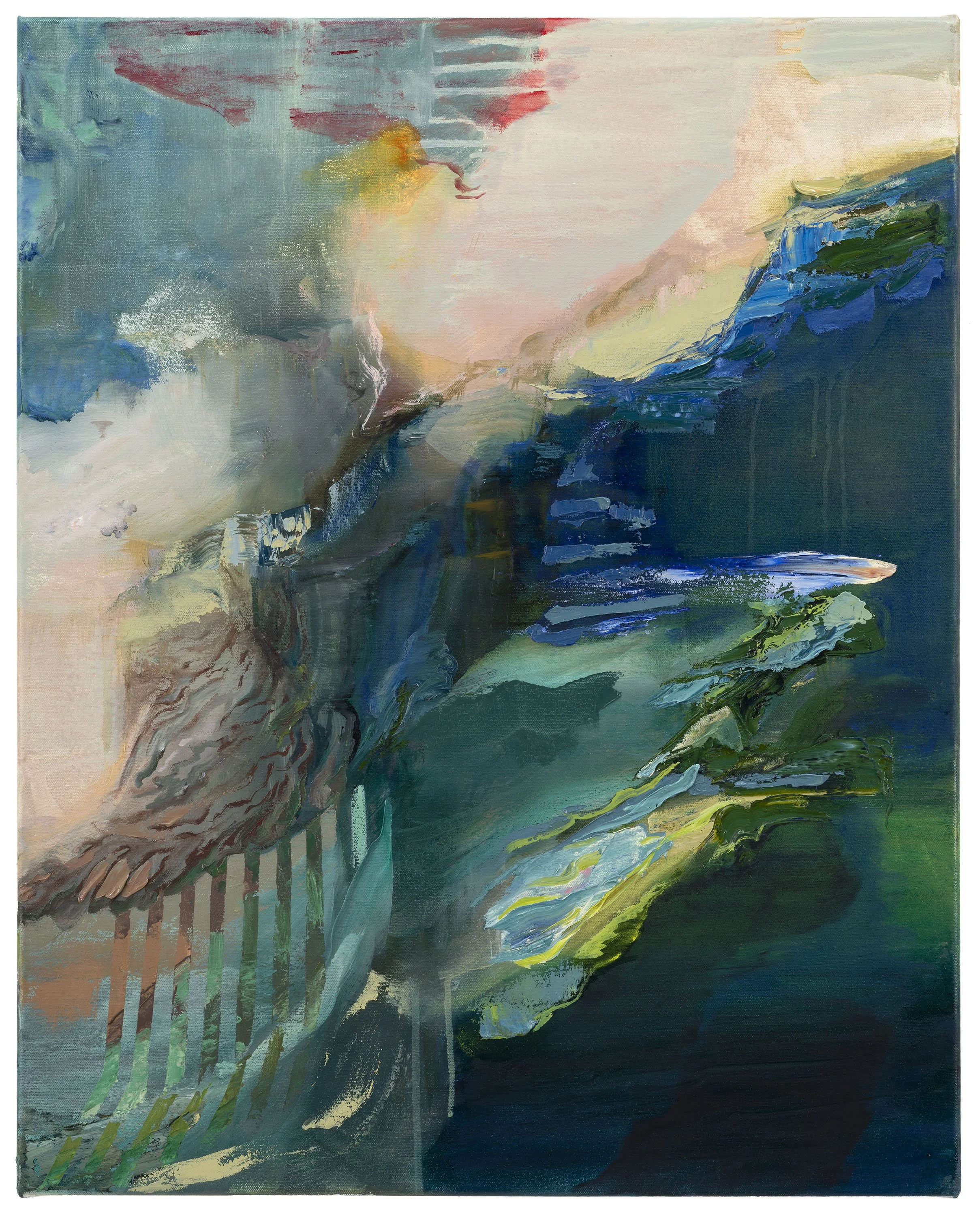 Objective Billowing Oil Paint on Canvas 24” x 30” 2025 