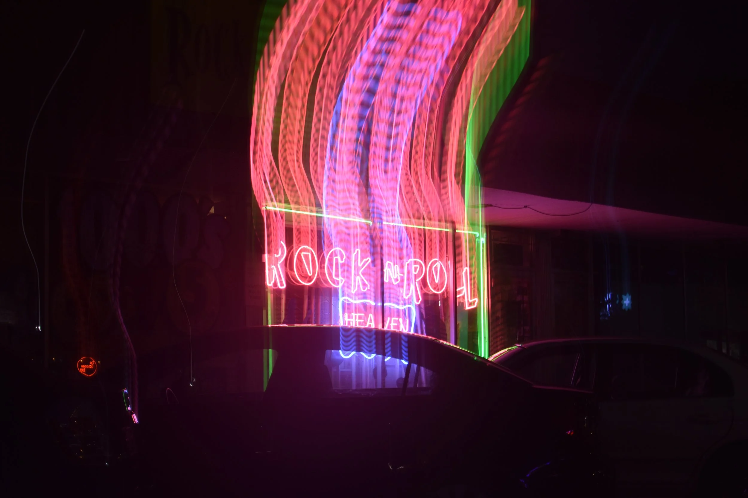 Experimenting with long shutter speeds and panning. Photo by student Jen D'ambra