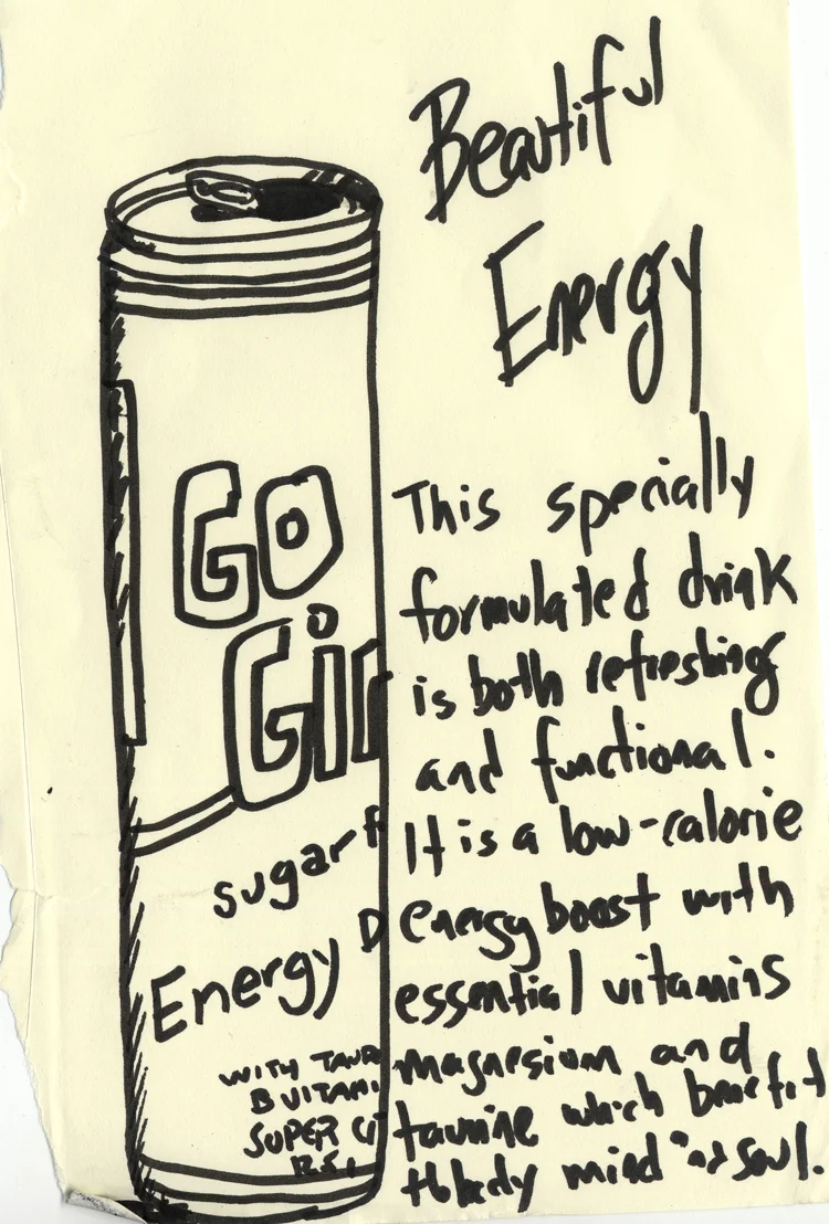 Truckee Drunken brush-pen doodles