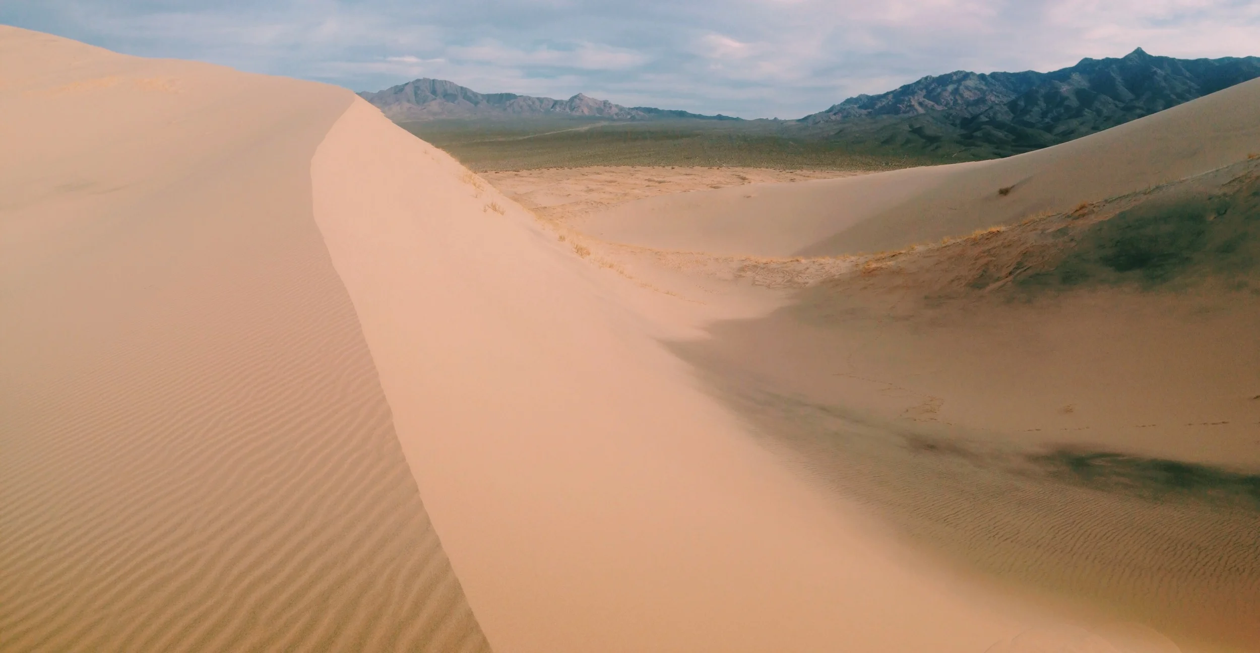 Kelso Dunes, with Granite Mountains in the background