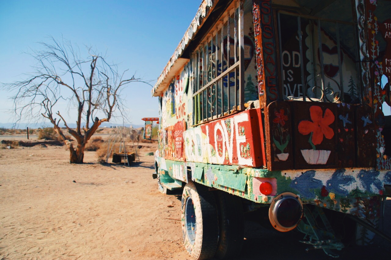 Decorated truck, Salvation Mountain