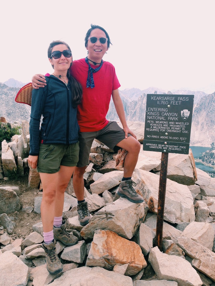  At Kearsarge Pass, elevation 11,760. As they say, if the views don't take your breath away, the ascent at altitude will. 
