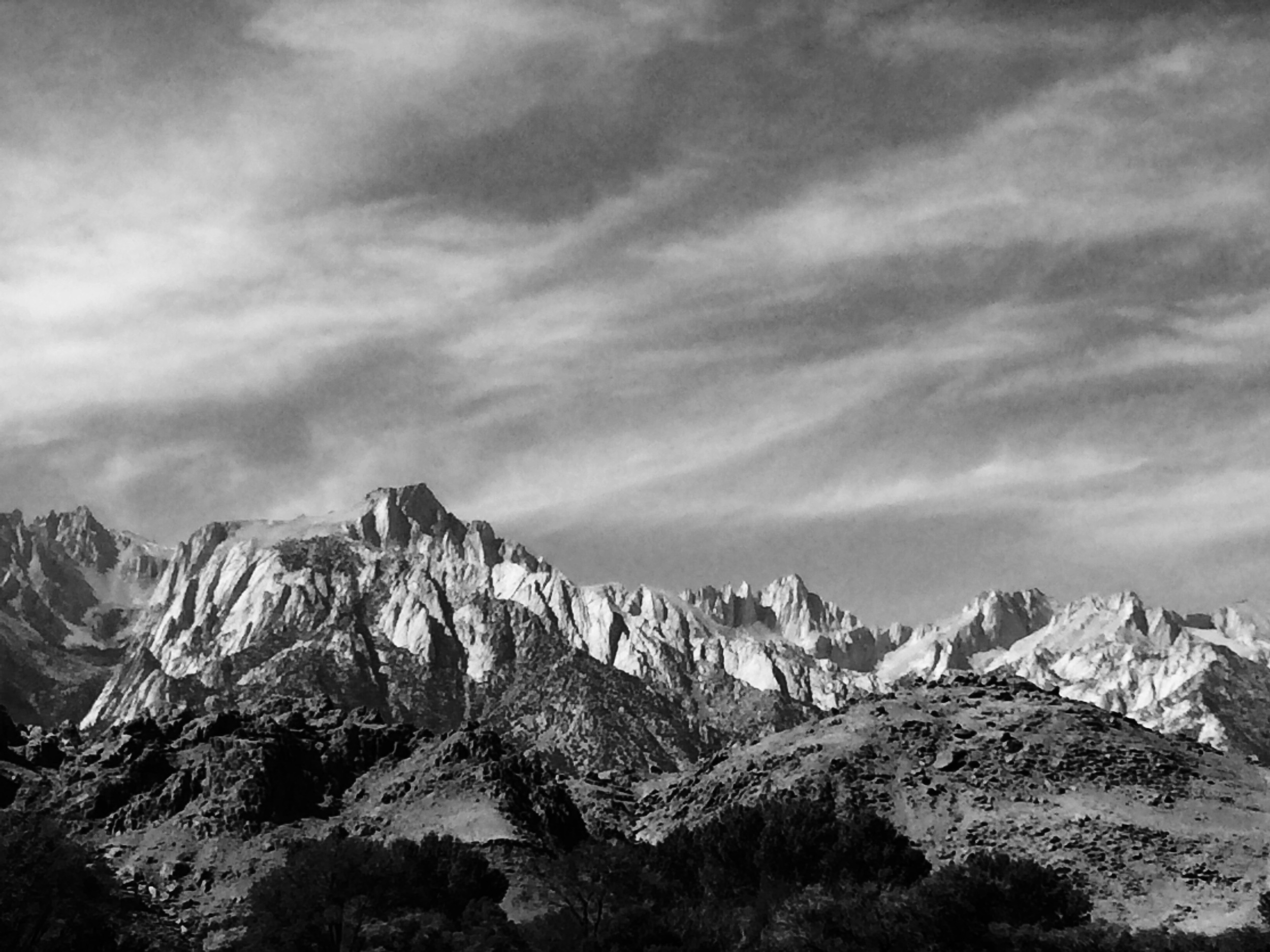  Mt. Whitney as seen from the Interagency Visitor Center in Lone Pine, where hikers go to pick up their permits. 