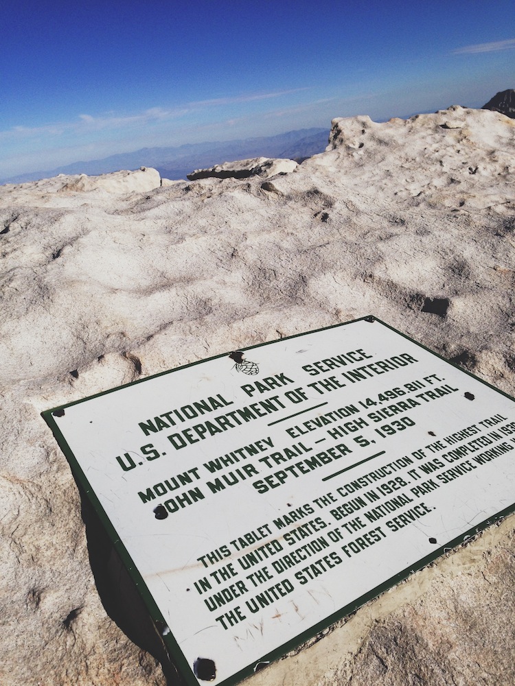  We had arrived at the highest trail, and the highest point, in the US. 