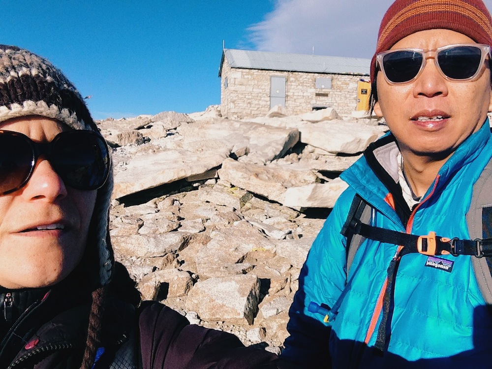  "Let's take this photo already and get it over with. We've got 11.5 miles to still hike." 