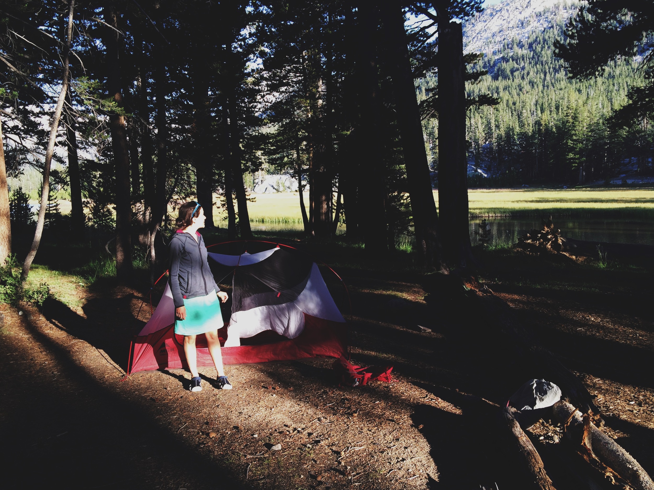  Day 9: camping on the edge of McClure Meadow. 