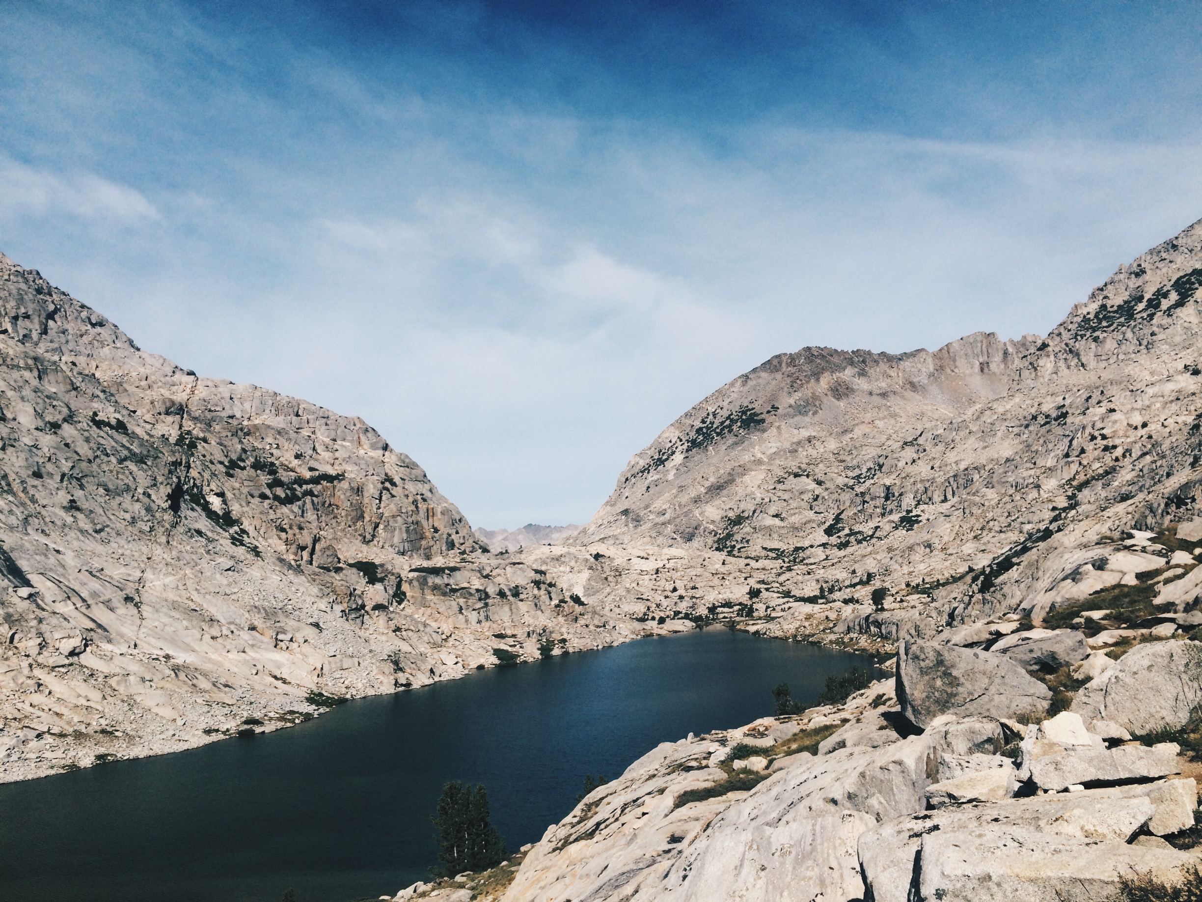  Lower Palisade Lake, at the top of the Golden Staircase. 