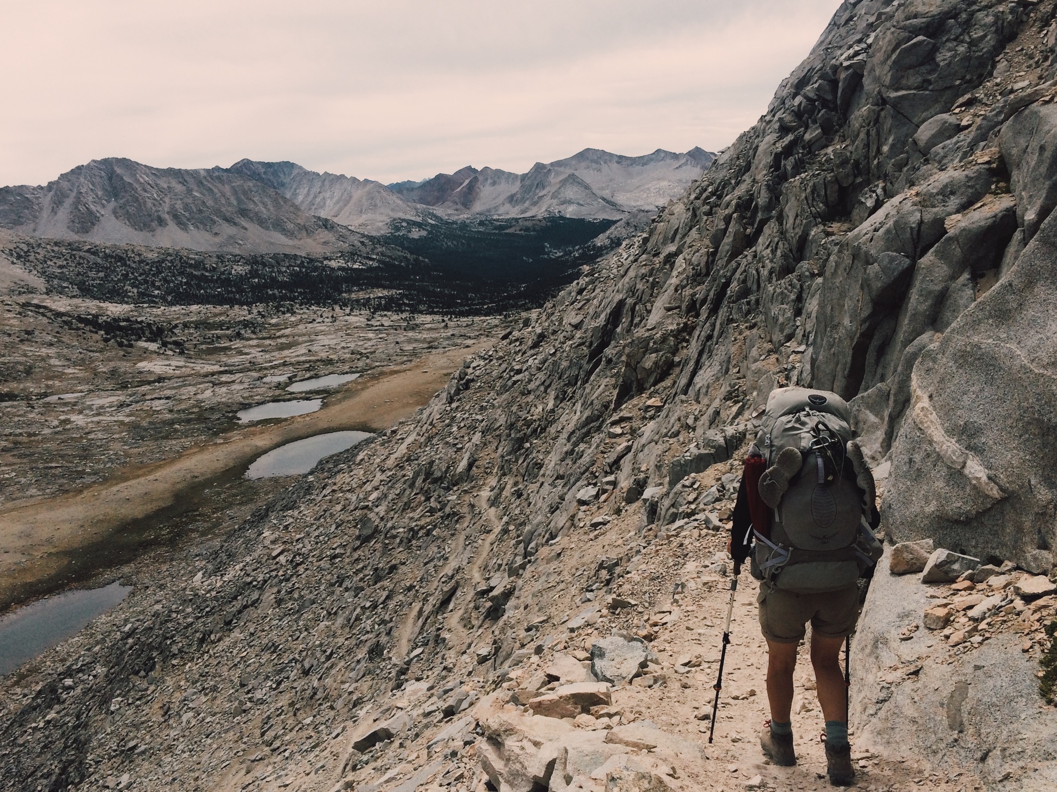  Descending Mather Pass. 