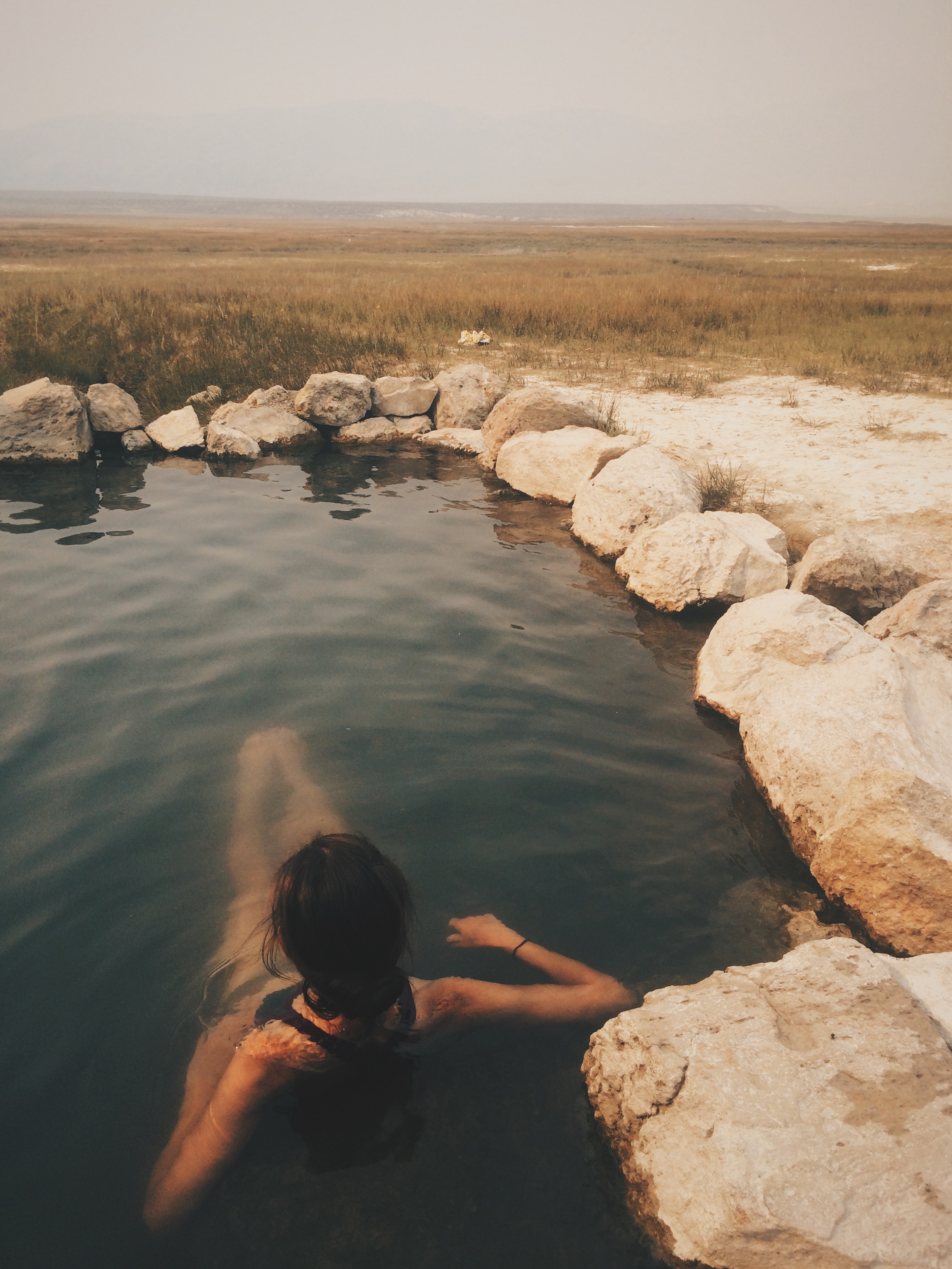  A well-deserved post-summit soak at Crowley Hot Springs in Owens Valley.&nbsp; 