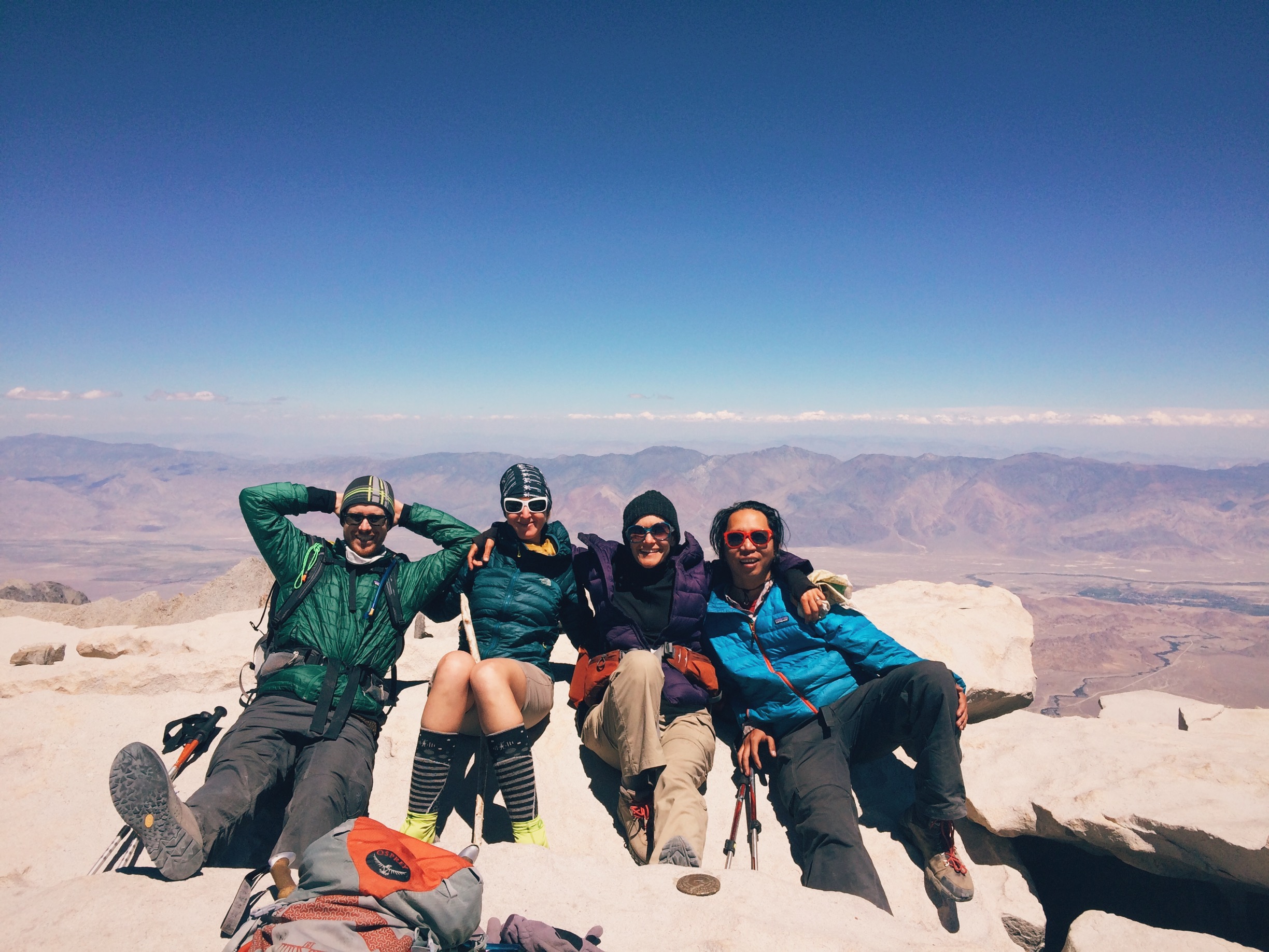 Glowing with accomplishment and UV radiation at 14,505 feet. 