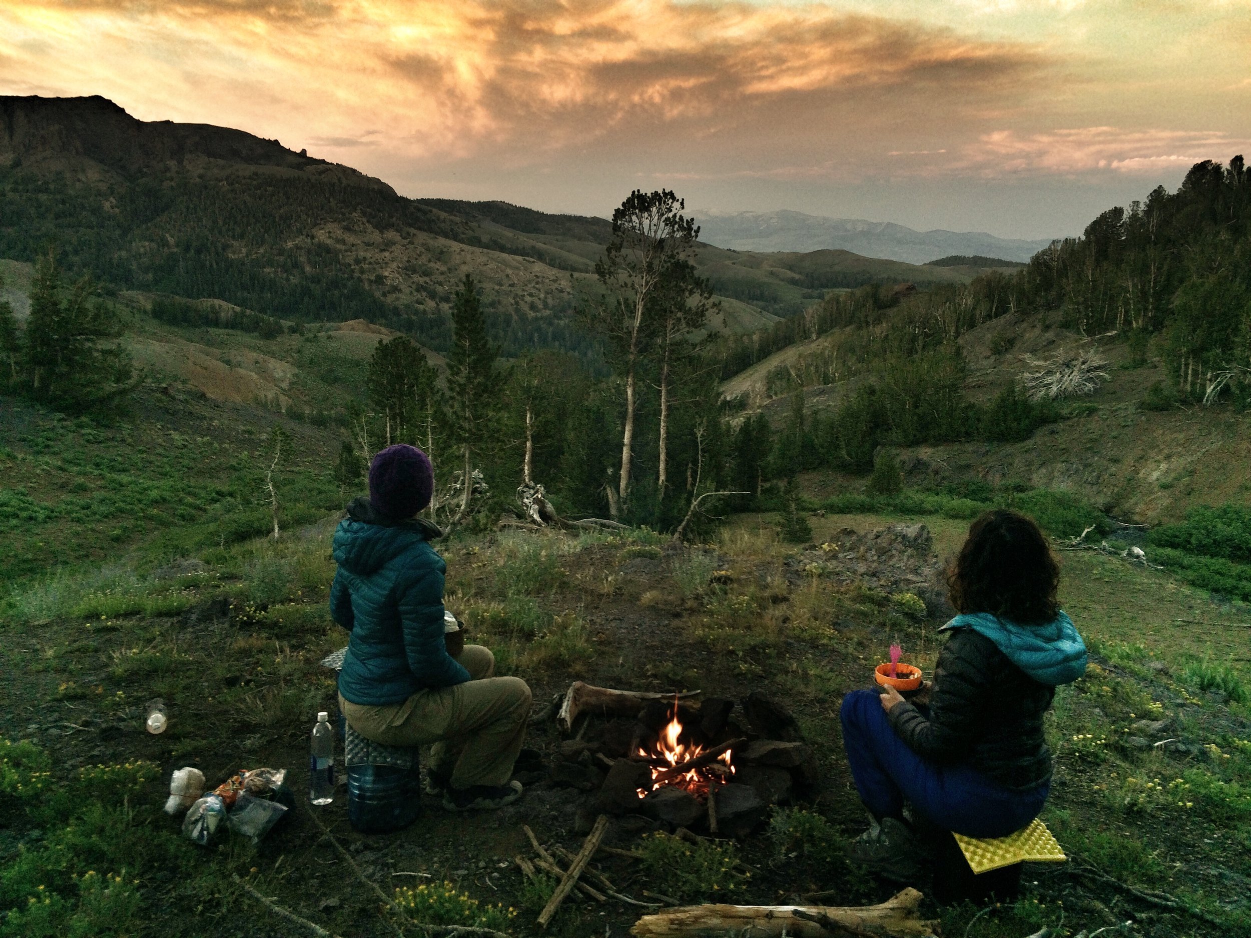  Camping inside a painting above Sardine Creek, near Sonora Pass 