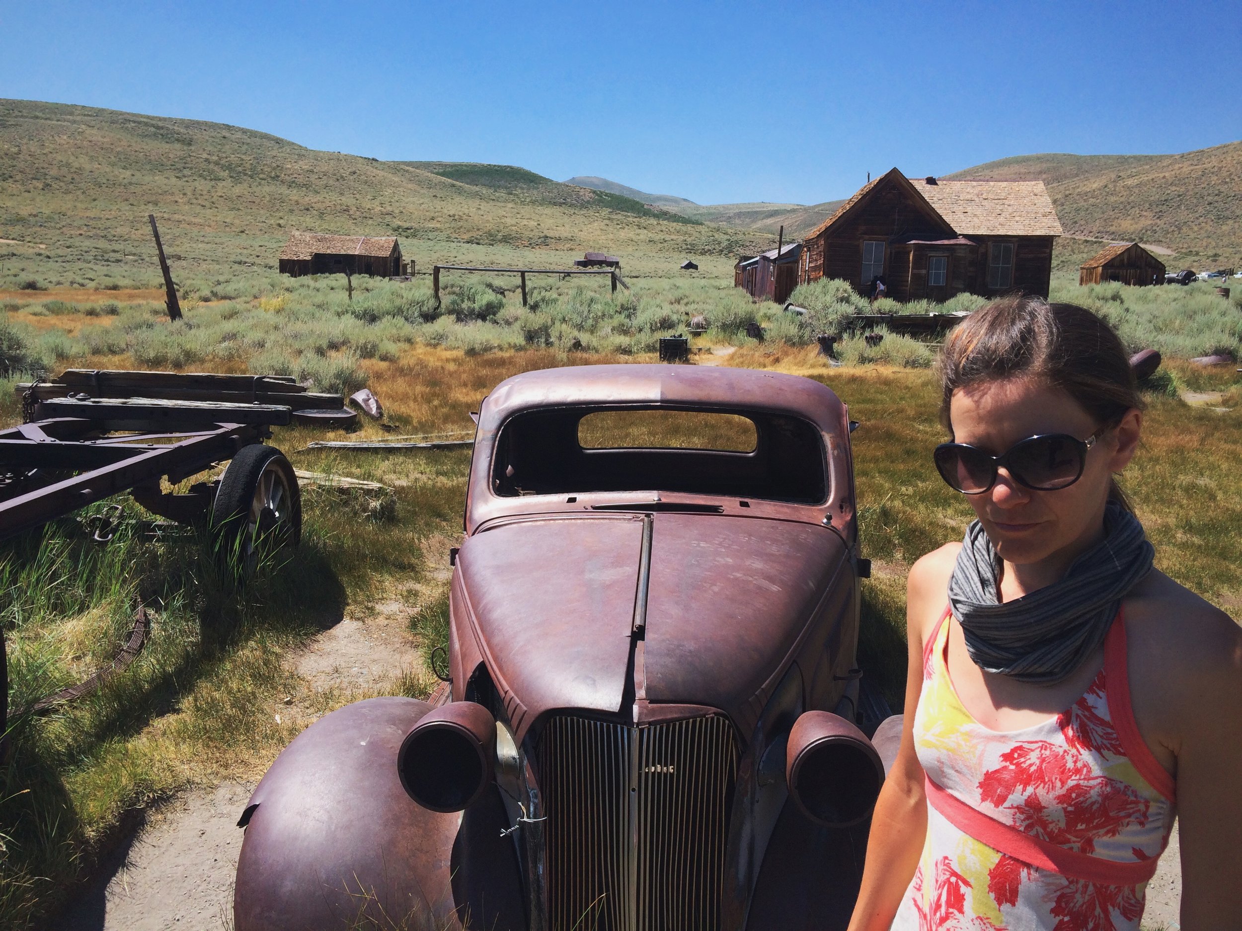  Day-after-hike shenanigans at Bodie State Historic Park 