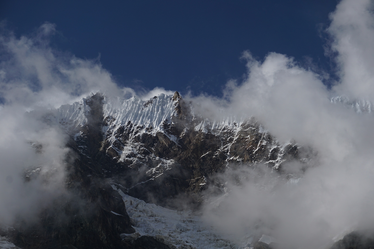  Steep,&nbsp;weather-beaten 19,000-foot peak above Humantay Lake. 