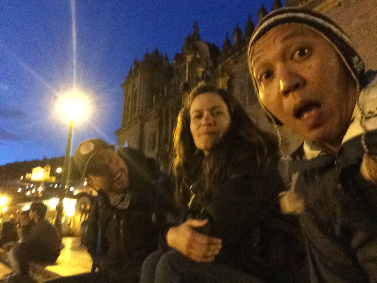  E+J and James up to no good in Cusco while an ailing Christine rested in her room 