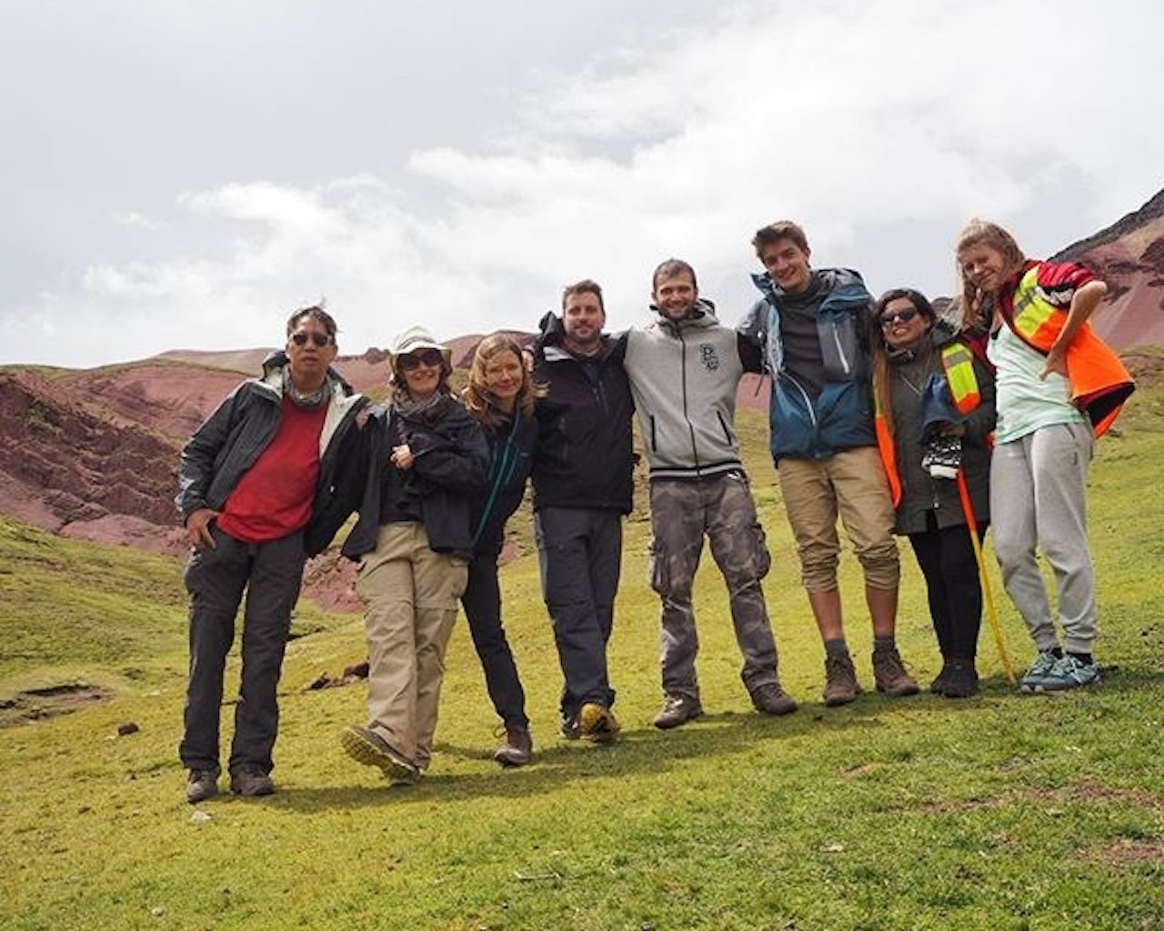  Our intrepid group who chose to take the much longer route back included the four of us, two Russians, a Bulgarian and a Peruvian. 