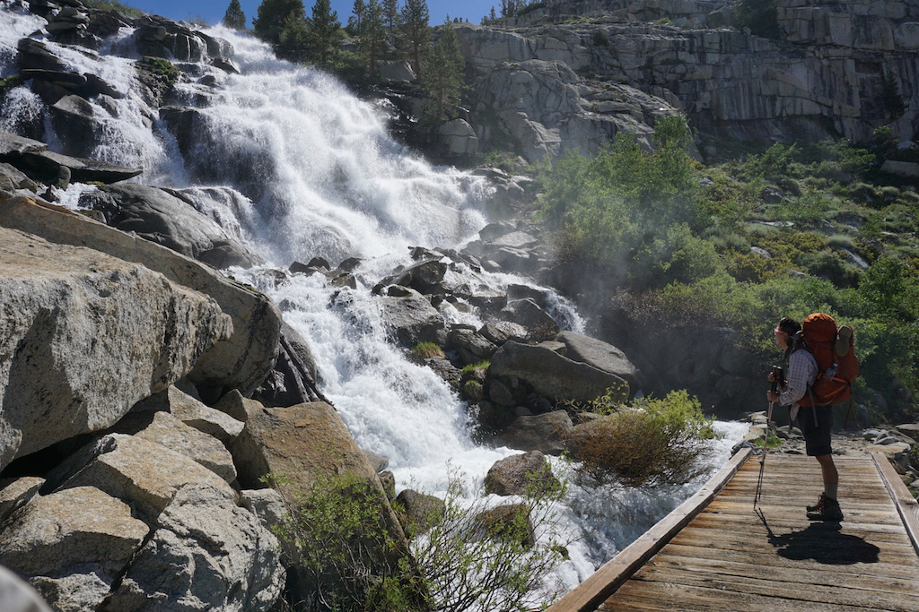  Natural air conditioning from Dusy Branch along the switchbacks down to Le Conte Canyon. 