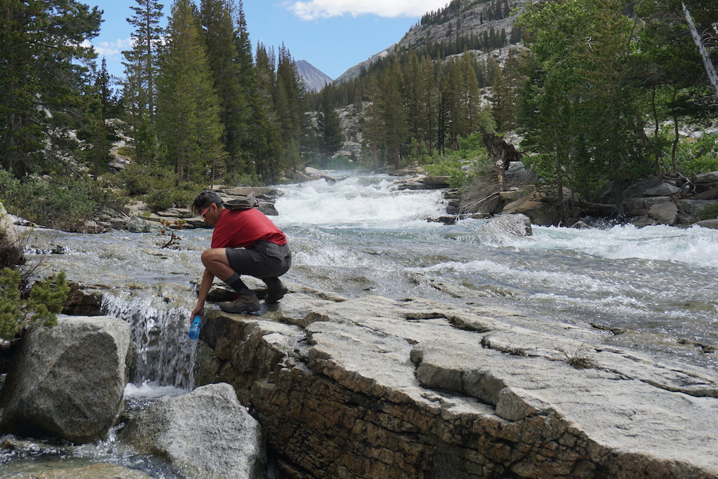  Getting water at Piute Creek 