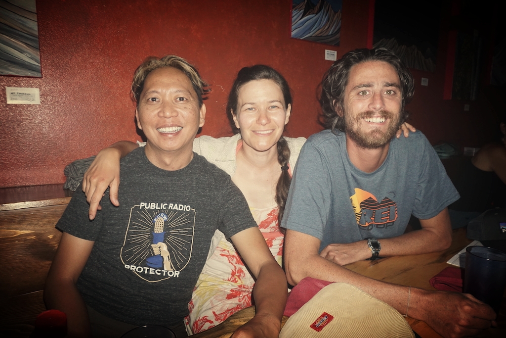  A satisfying post-trek meal and beer at Mountain Rambler Brewery in Bishop with our Kiwi bud Francis, who we met in Peru earlier this year. Francis is taking a year to travel from Antarctica to the Arctic. 