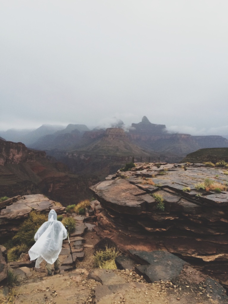 A rainy visit to Plateau Point 