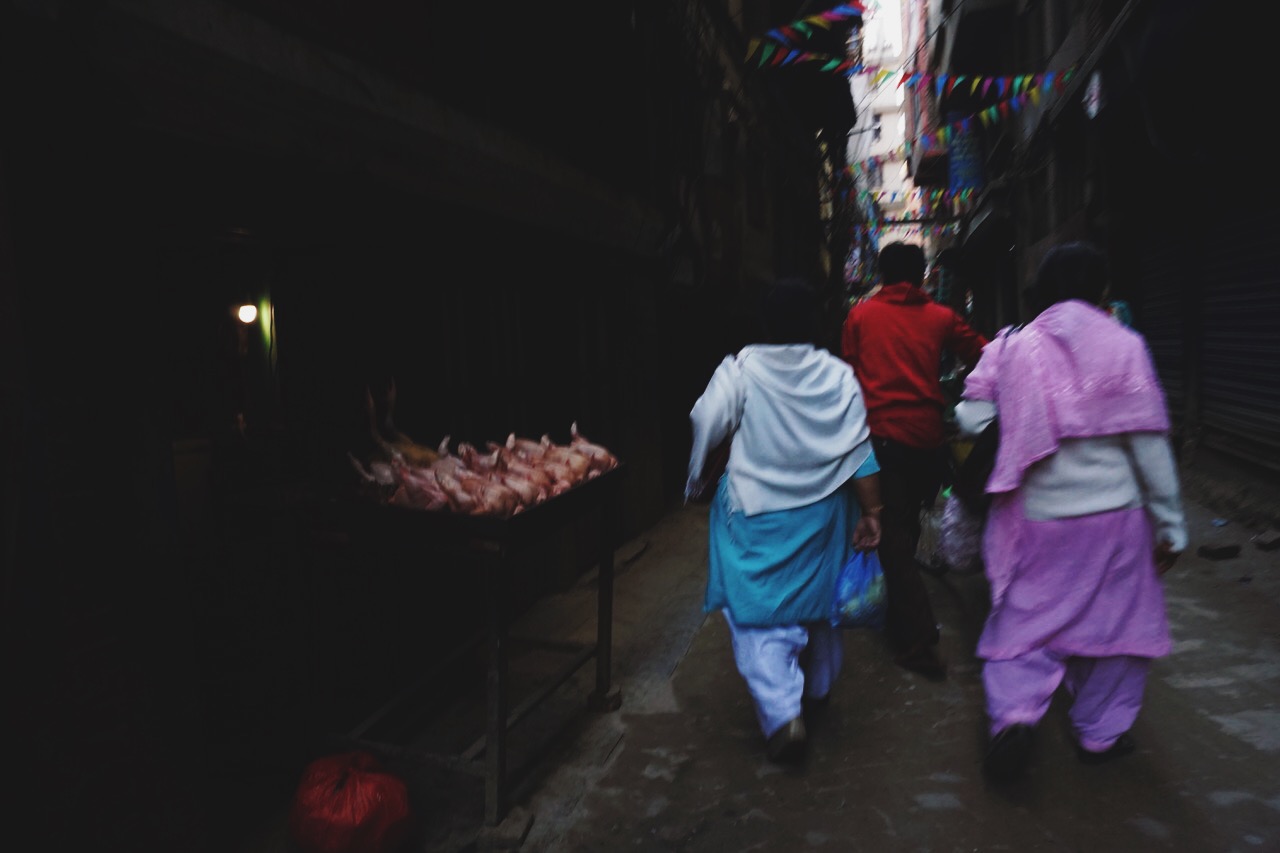Early-morning market, Kathmandu