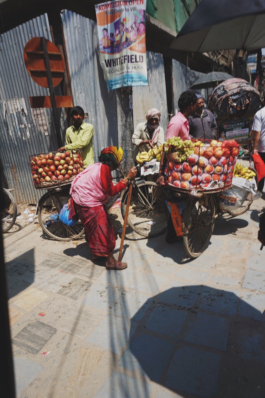  Fruit sellers, early-morning market, Kathmandu 