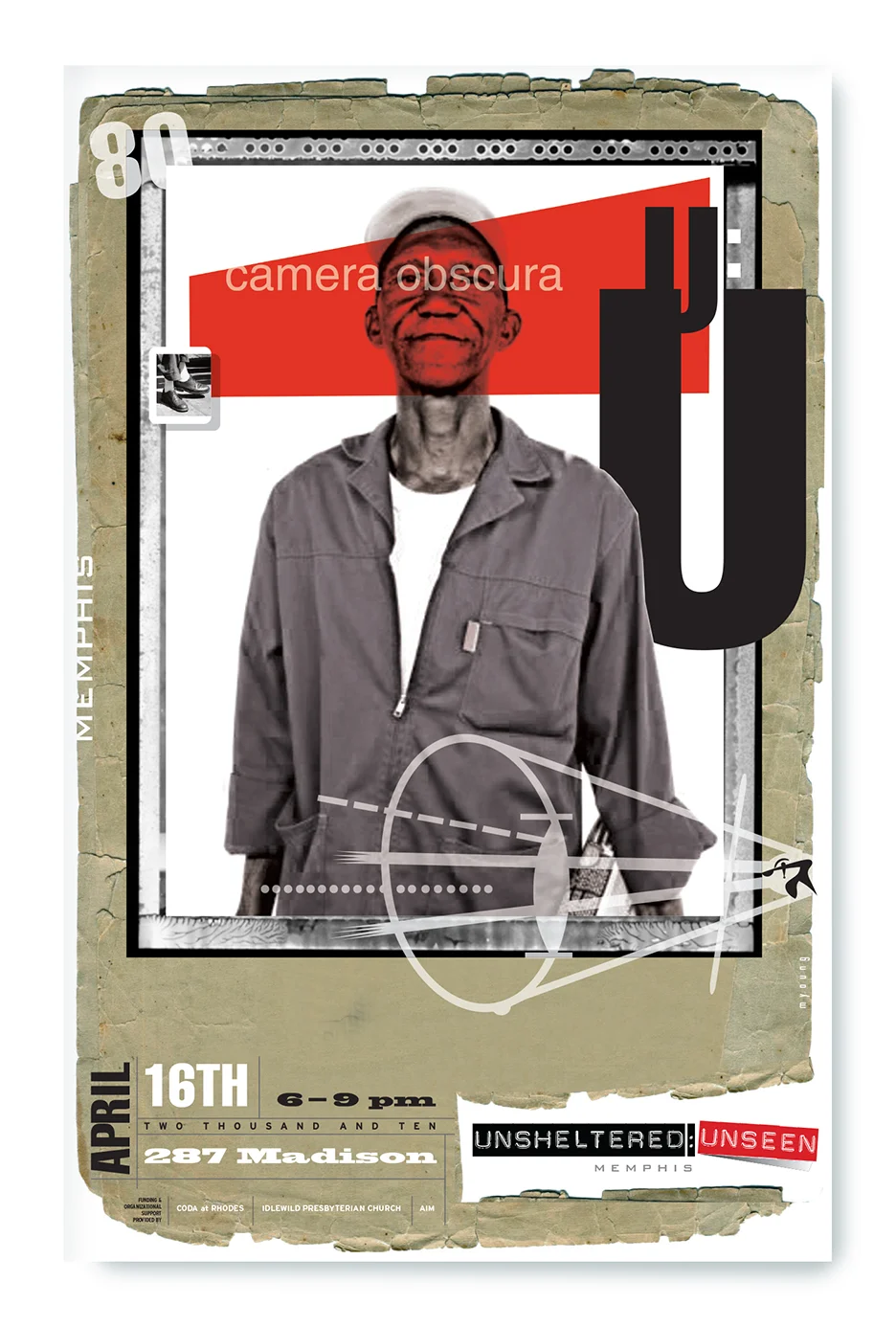 Gallery Poster—Unsheltered:Unseen—Rhodes College