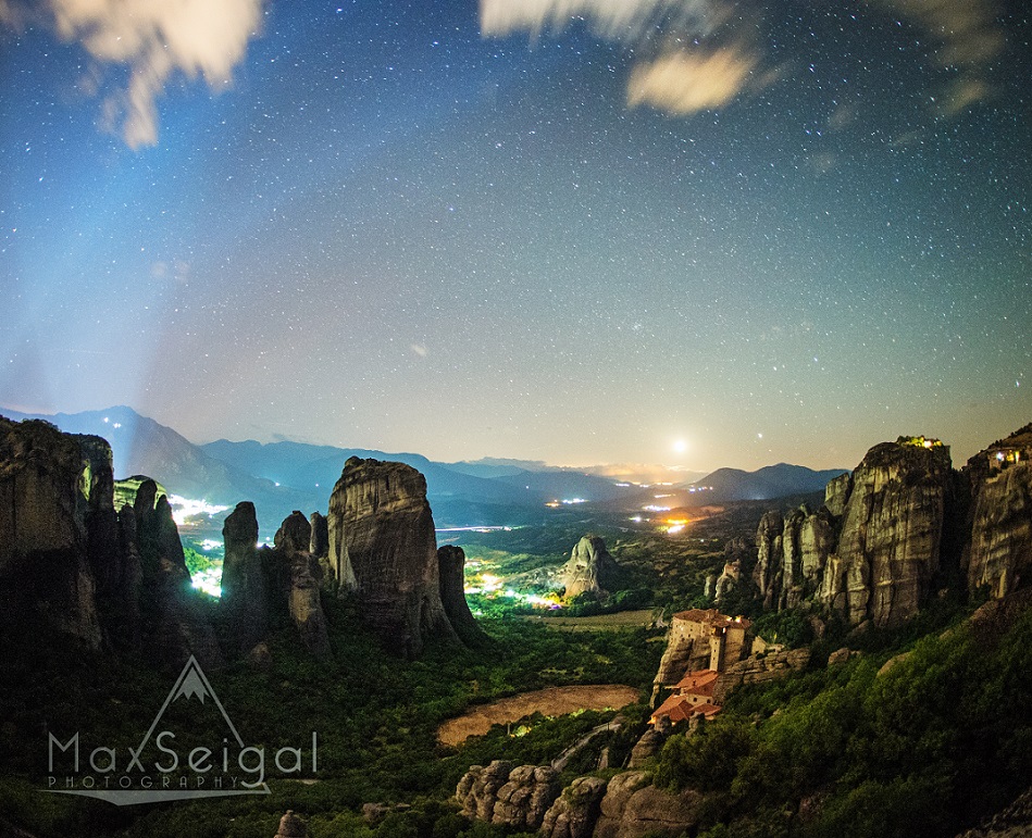 Starry, starry night. It was hard convincing myself to hike the 12 mile round trip to the summit to get this photo in the middle of the night, especially after being thwarted away the night before by cloudy skies after making it half way up the mountain! But having never seen an image of Meteora at night, I knew this one would be unique so I sucked it up and put on my hiking shoes. Turned out to be a beautiful, clear night!