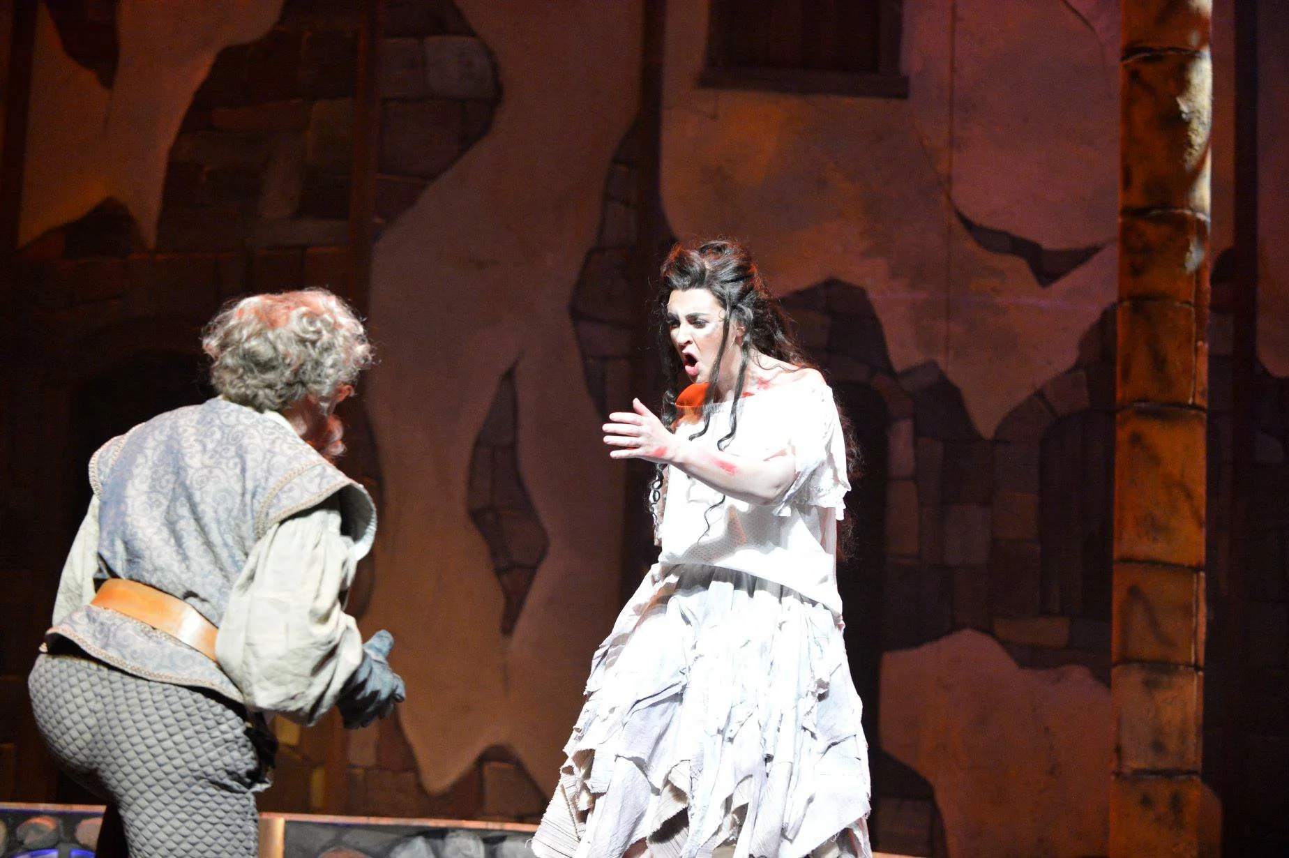 Aldonza in Man of La Mancha (Amarillo Opera) with Ron Raines. Photo by Ralph Duke.