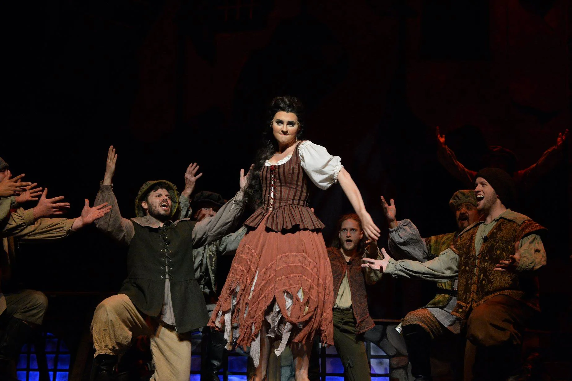 Aldonza in Man of La Mancha (Amarillo Opera). Photo by Ralph Duke.