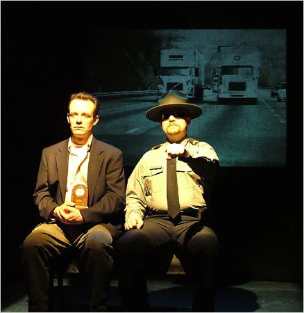 Tom Staggs and David DelGrosso as Gordon and Cop in "When Is A Clock" (2008)