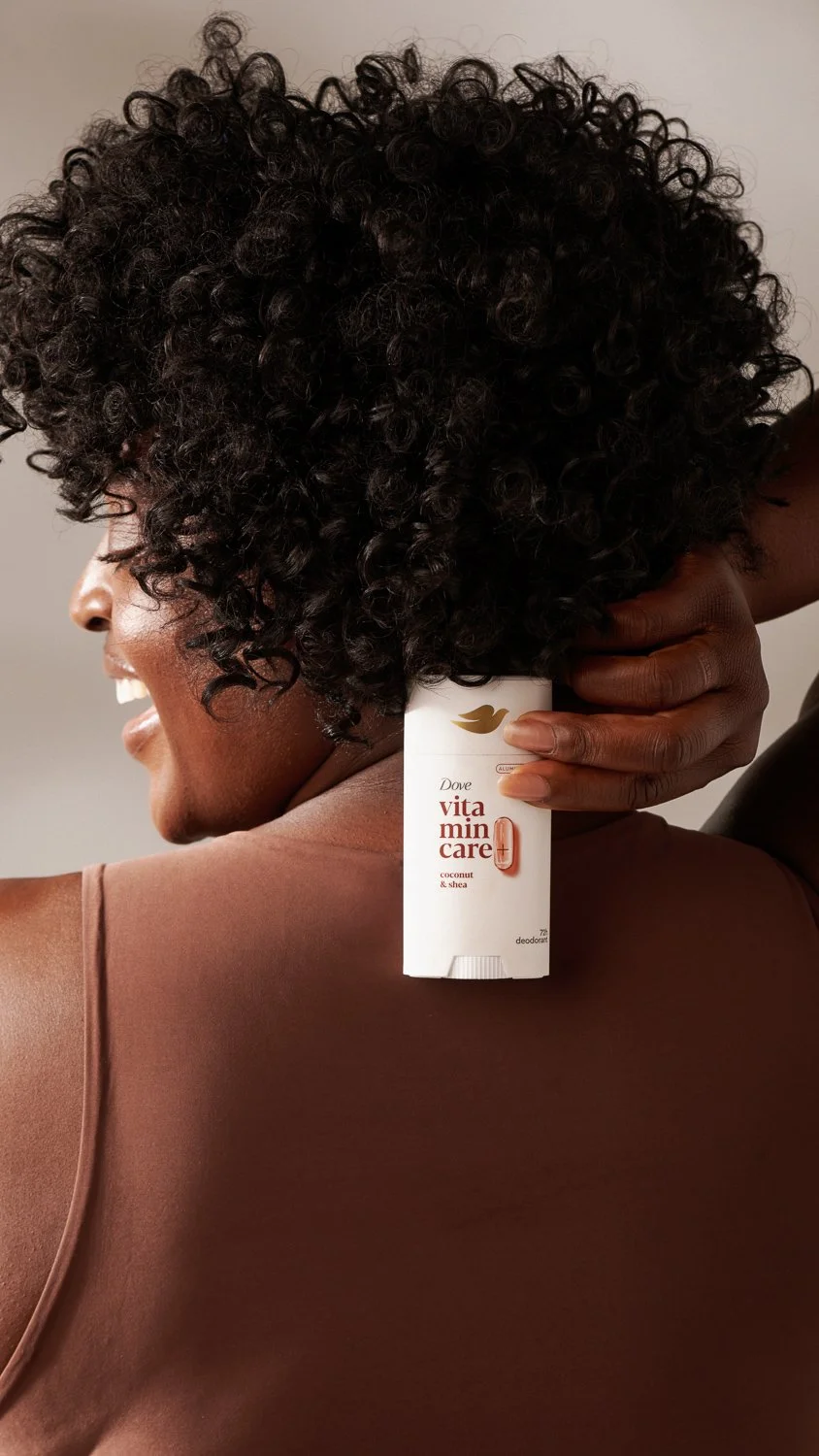 Real people campaign for Dove vitamin care+ deodorant