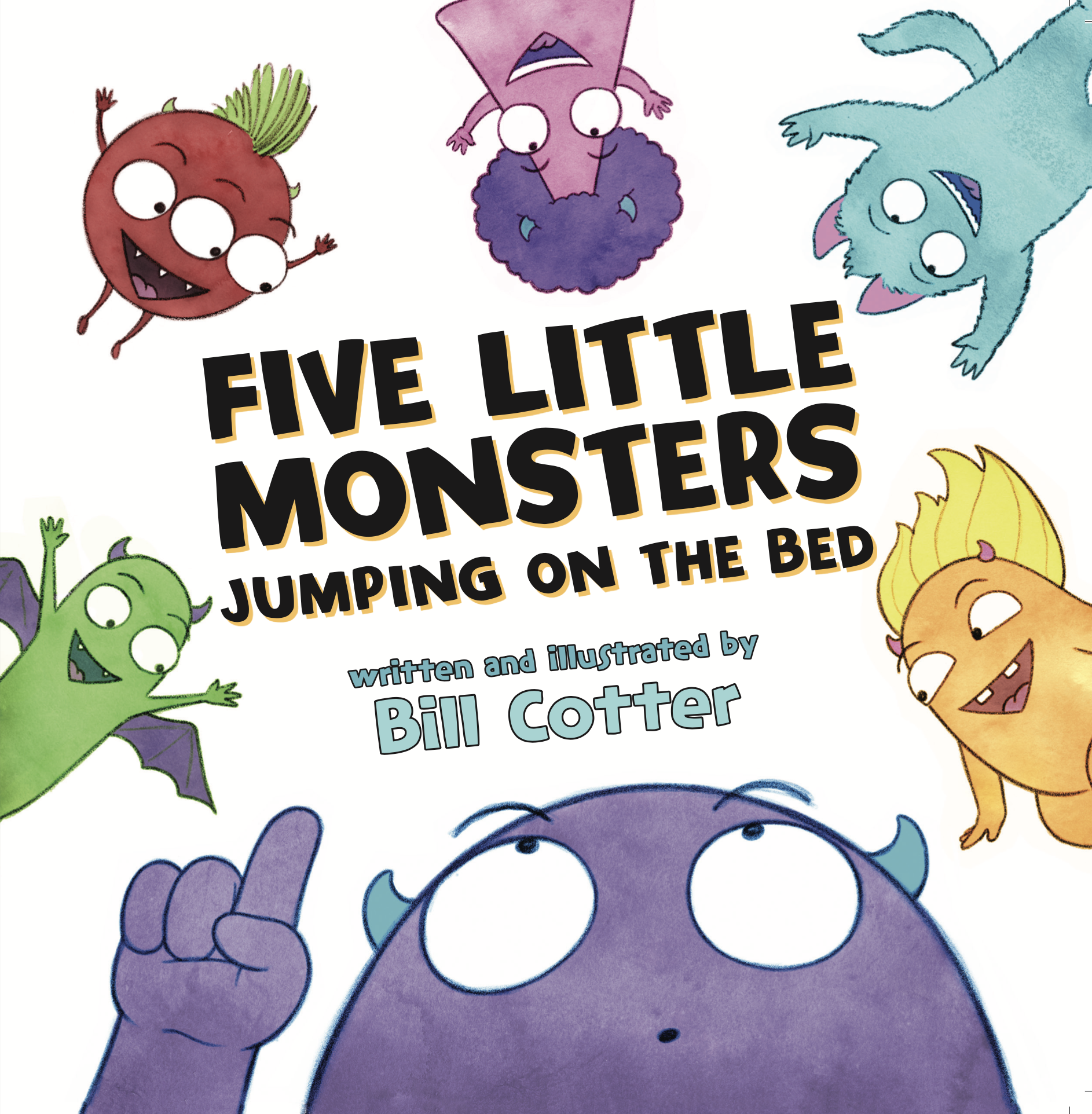 Five Little Monsters Jumping On The Bed