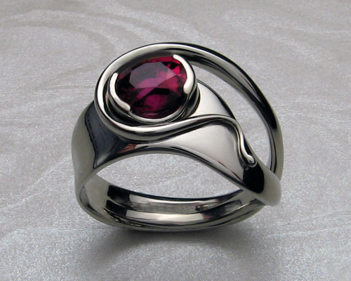Very unusual, organic free-form ring.