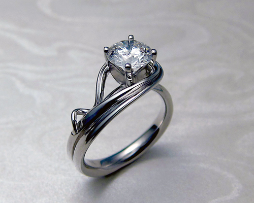 Asymmetrical Engagement Ring